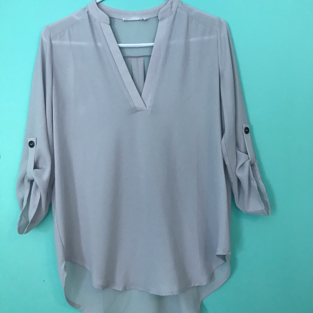Lush Grey Blouse